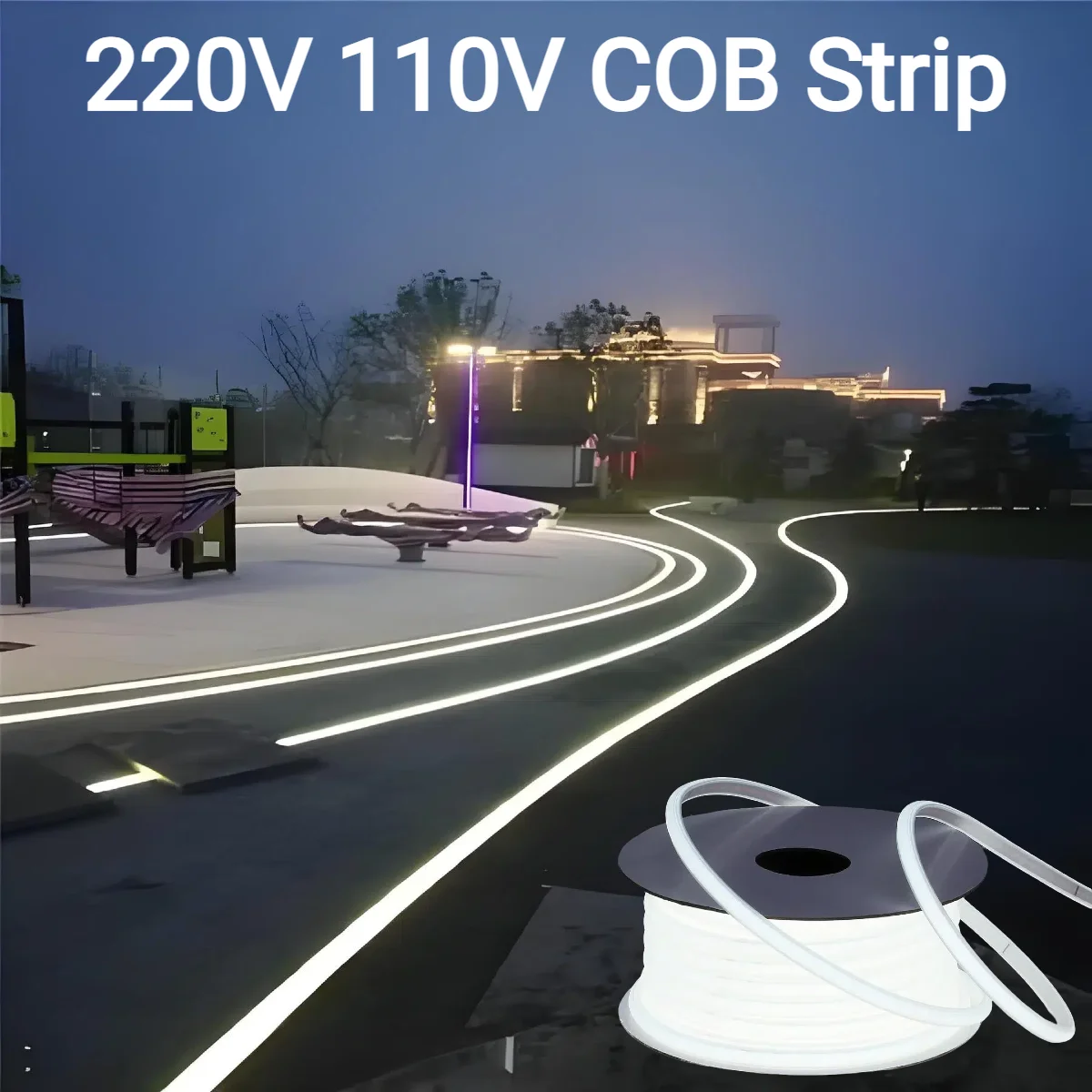 Outdoor Power Strip Weatherproof - Tira de luces LED COB de