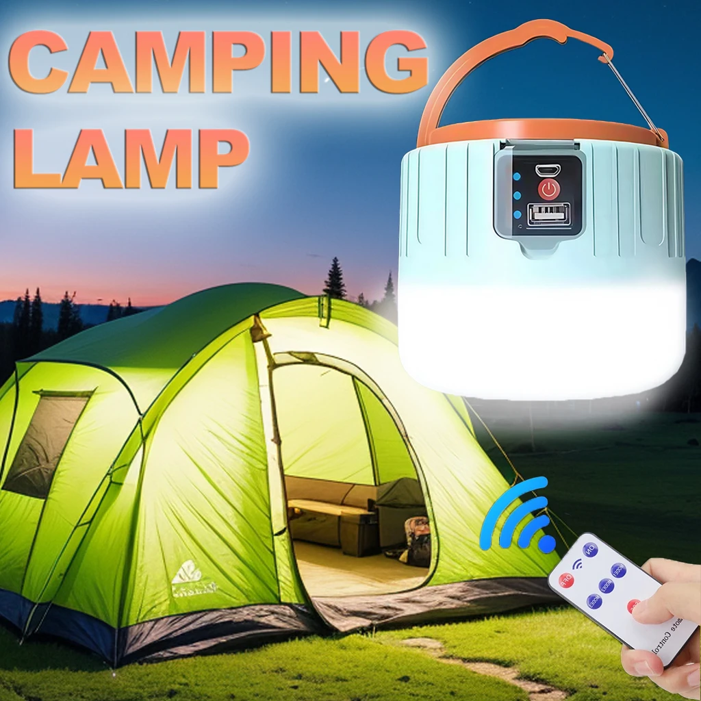 Outdoor Power Lights - Linterna Solar para acampar, luz LED
