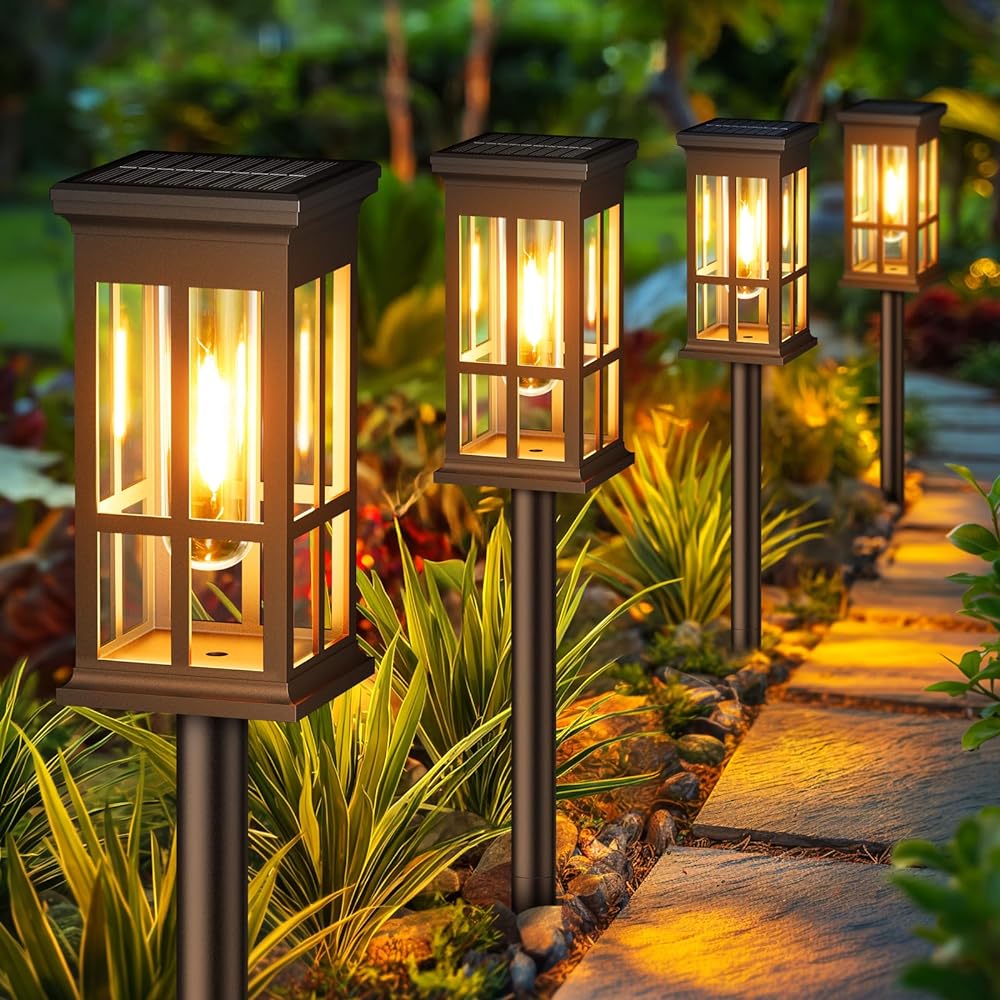 Outdoor Power Outlet Solar - Lámpara Solar para Camino, Iluminación Exterior
