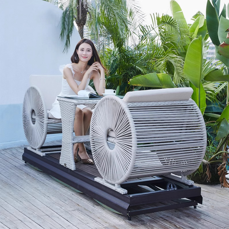 Outdoor Power Recliner - Sillón Reclinable Moderno Impermeable de Doble