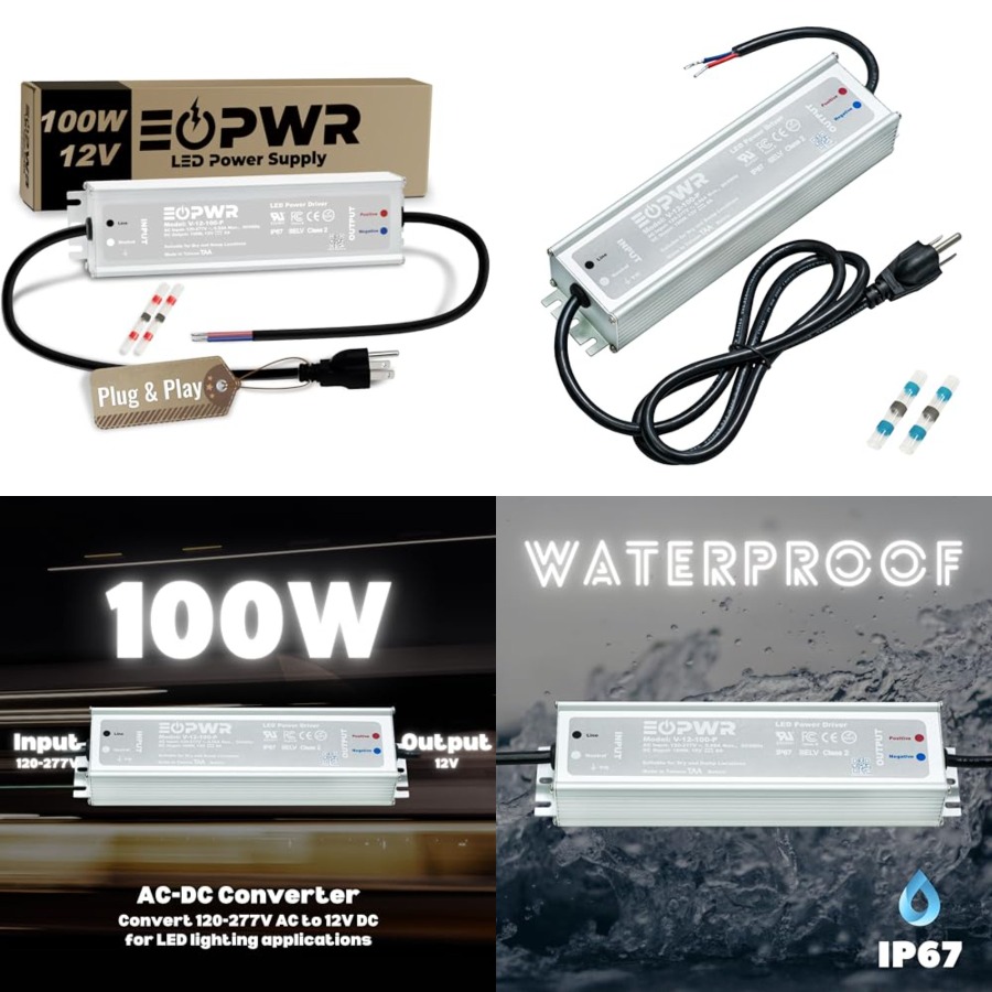 Outdoor Power Supply - Controlador LED Impermeable IP67, Fuente de
