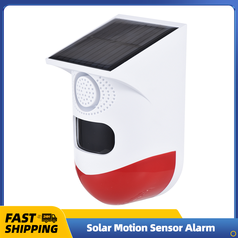 Outdoor Power Outlet Solar - Alarma con Sensor de movimiento Solar