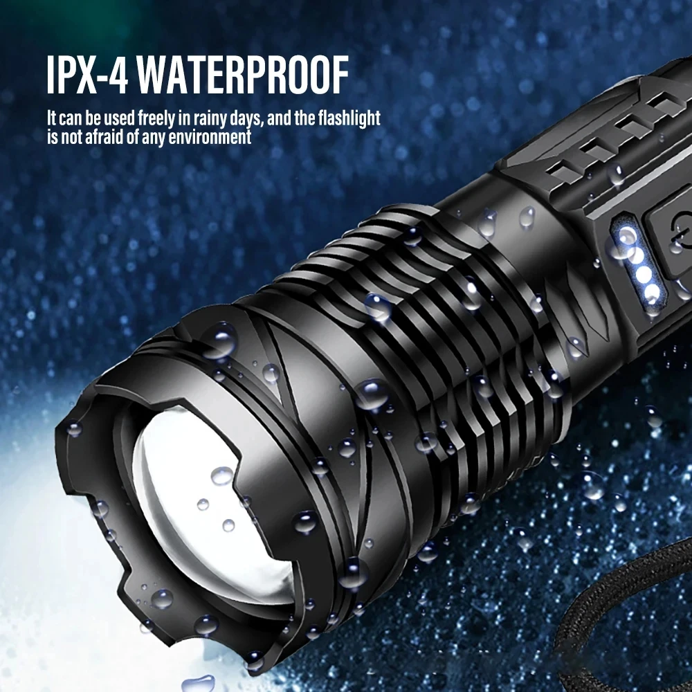 Potente linterna LED, luz de C - Outdoor Power Lights reseña y precio