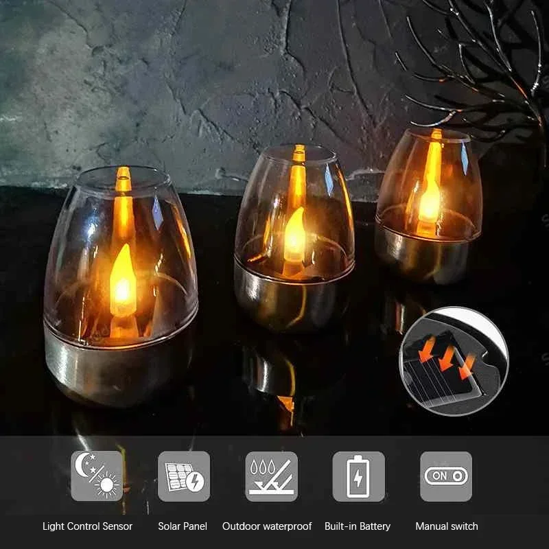 Velas solares LED, luz nocturn - Outdoor Power Outlet Solar reseña y precio
