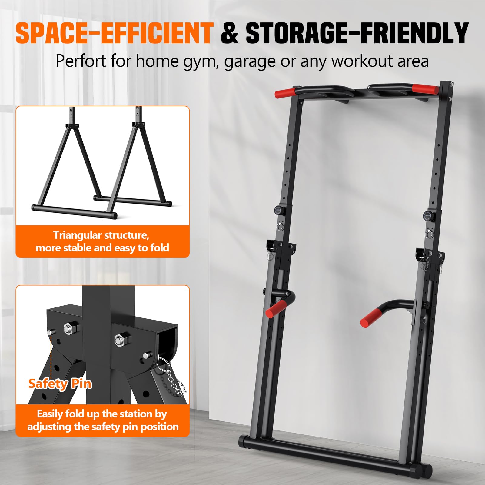 Torre eléctrica plegable, barr - Outdoor Power Tower Pull Up Bar reseña y precio