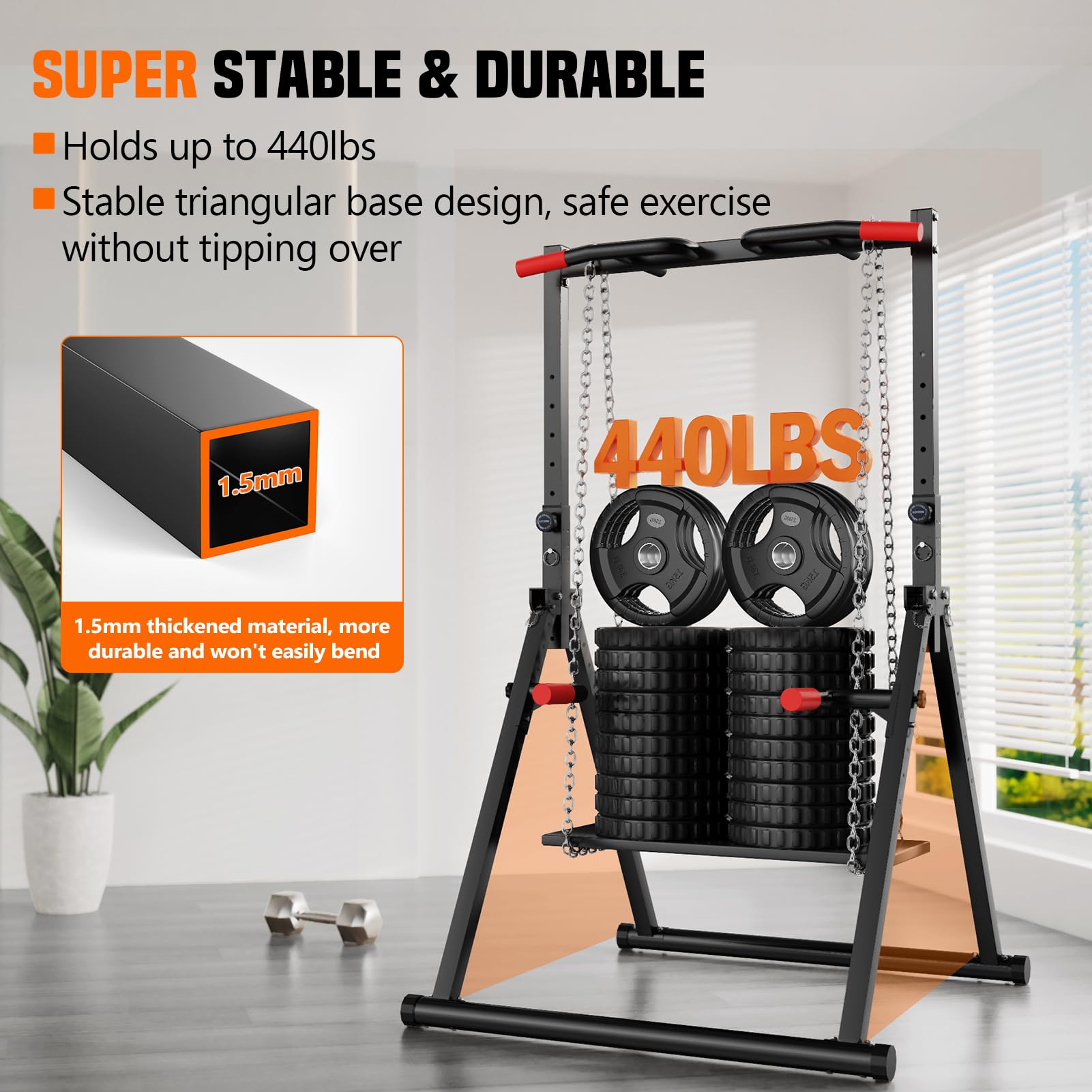 Torre eléctrica plegable, barr - Outdoor Power Tower Pull Up Bar reseña y precio
