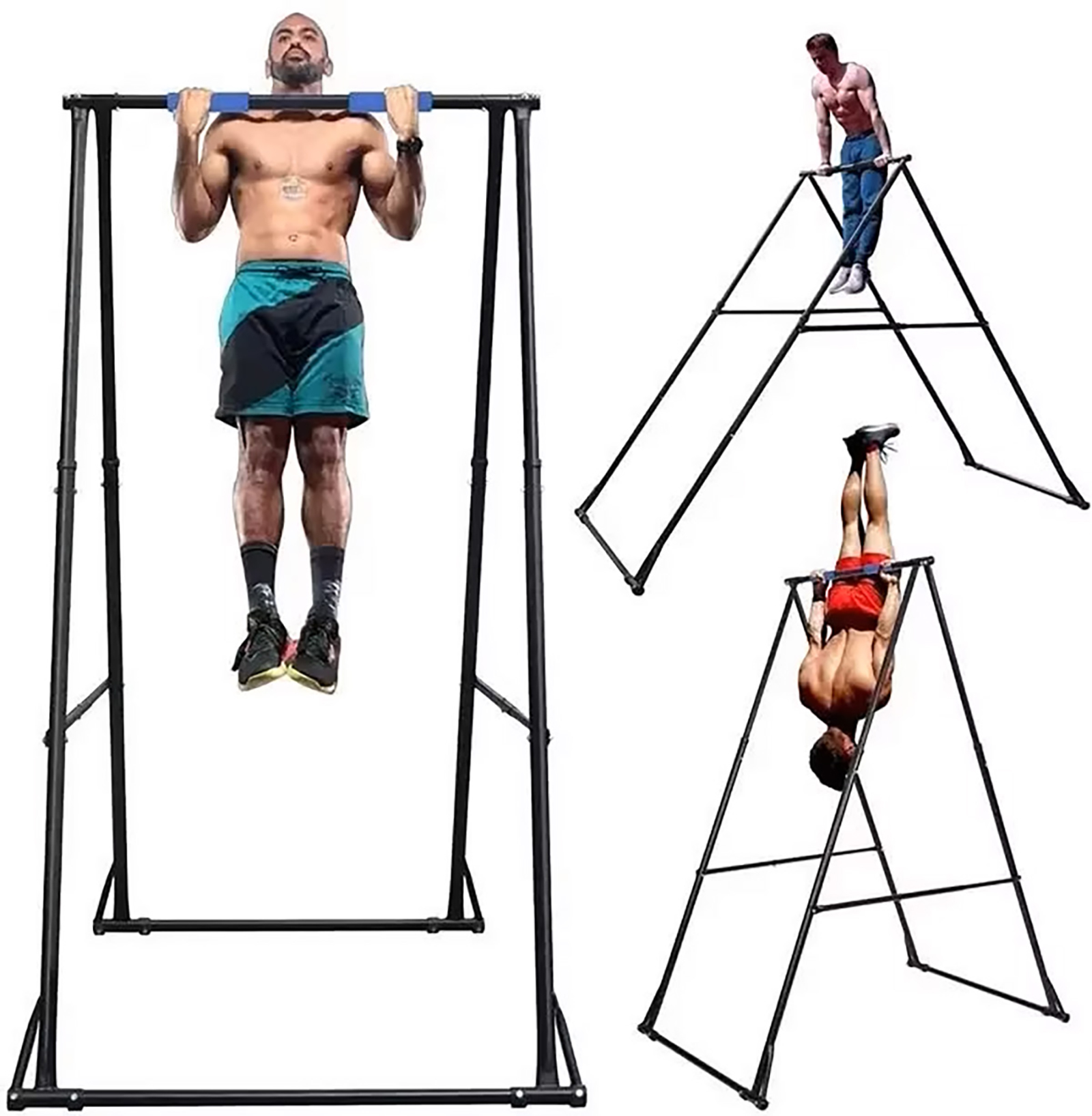 Barra de dominadas plegable de - Outdoor Power Tower Pull Up Bar reseña y precio