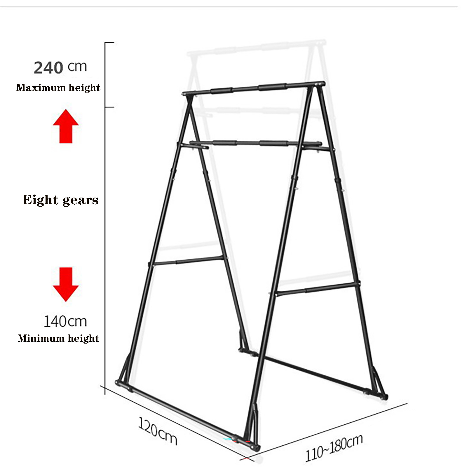Barra de dominadas plegable de - Outdoor Power Tower Pull Up Bar reseña y precio