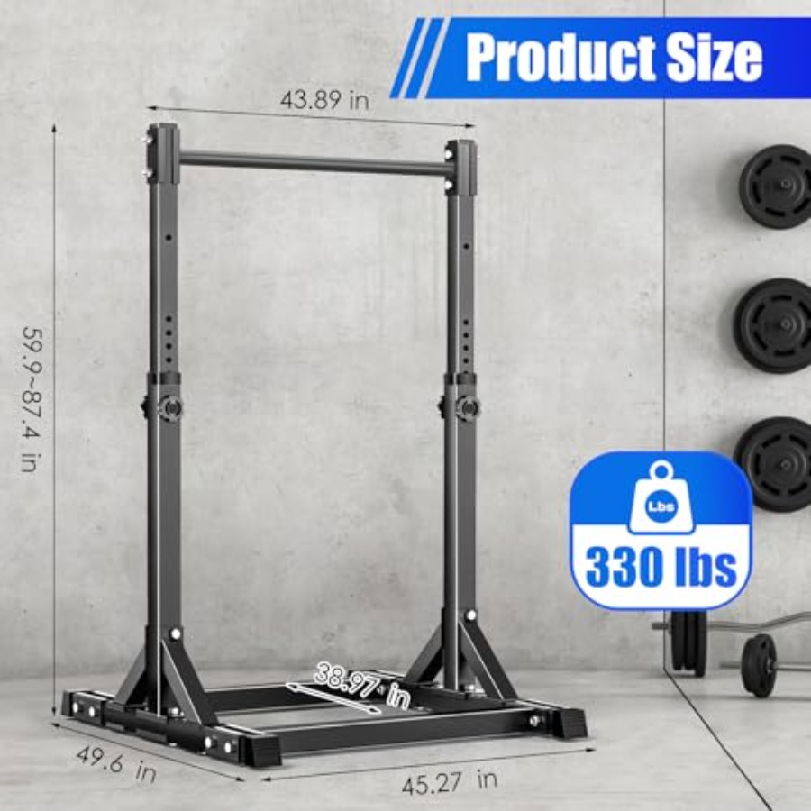 Barra de dominadas ajustable i - Outdoor Power Tower Pull Up Bar reseña y precio