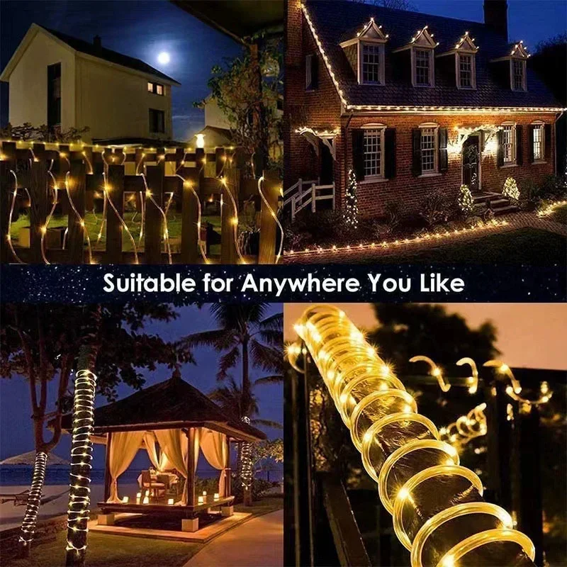 Guirnaldas de Luces Solares LE - Outdoor Power Strip Weatherproof reseña y precio