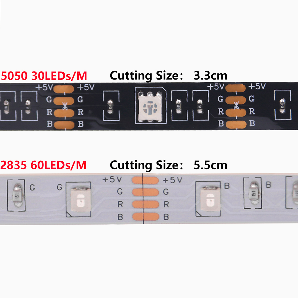Tira de luces LED RGB DC 5V 50 - Outdoor Power Strip Weatherproof reseña y precio