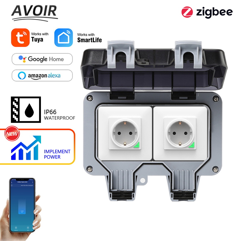Avoir Tuya Zigbee enchufes elé - Outdoor Power With Timer reseña y precio