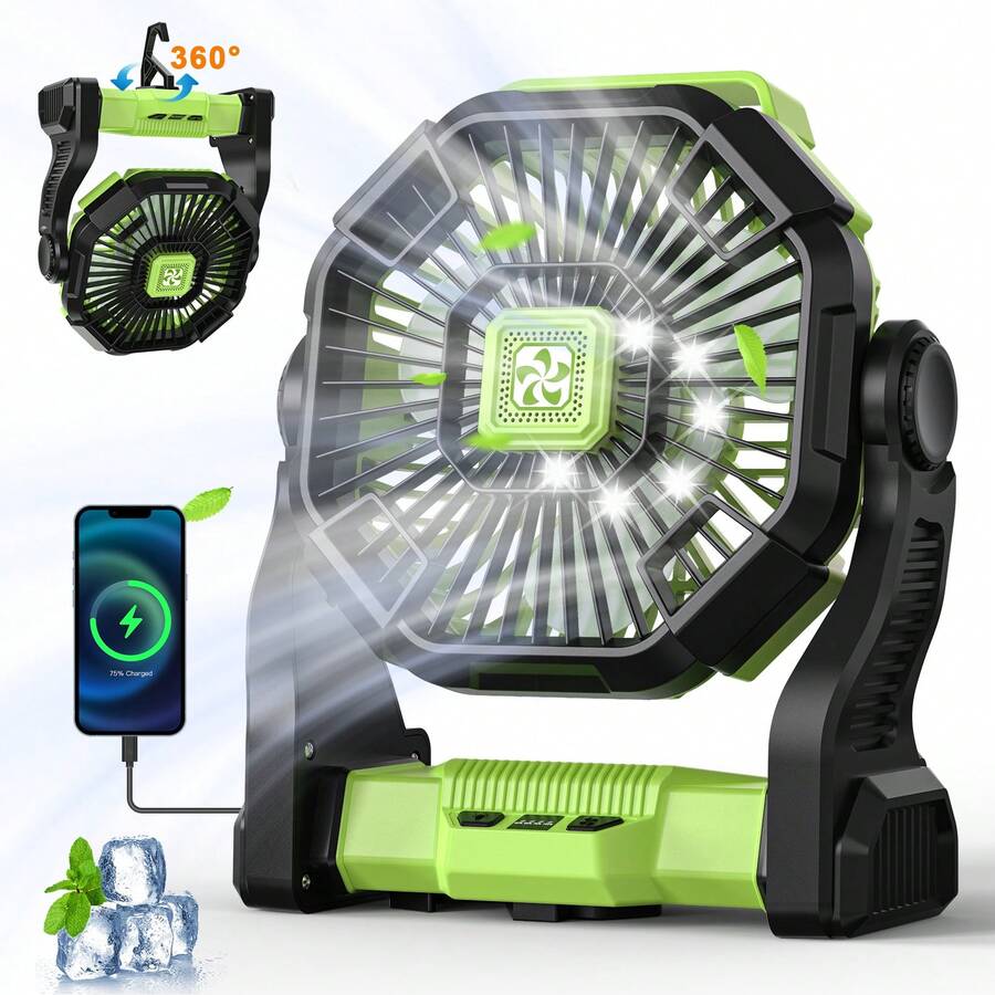 Ventilador portátil con baterí - Outdoor Power With Timer reseña y precio