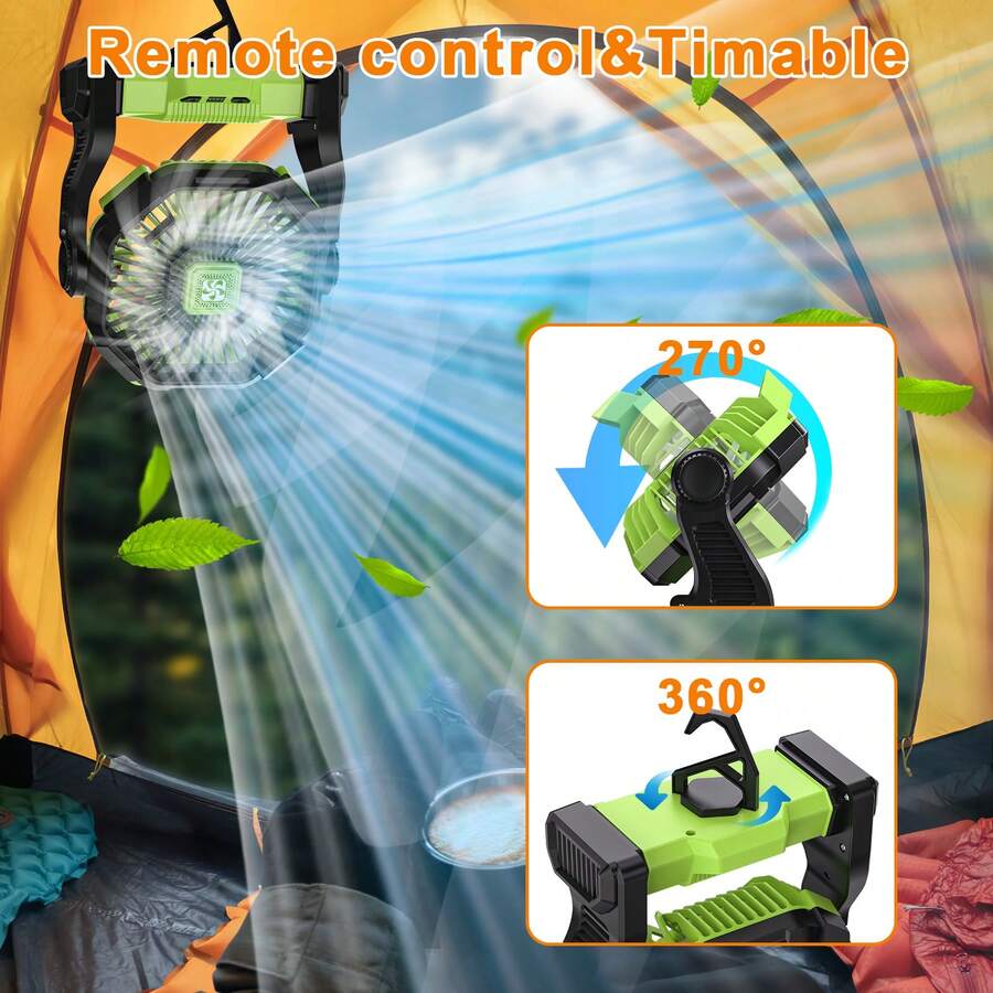 Ventilador portátil con baterí - Outdoor Power With Timer reseña y precio