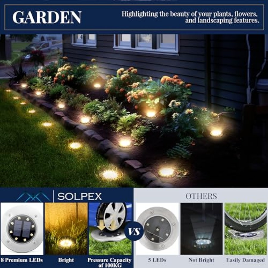 Luces Solares para Jardín, Luc - Outdoor Power Lights reseña y precio