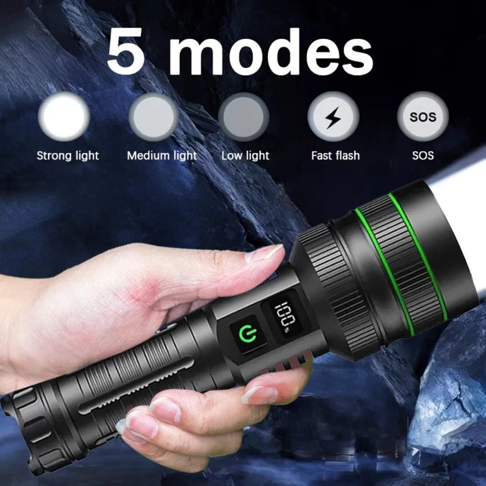 Potente linterna LED con zoom, - Outdoor Power Lights reseña y precio